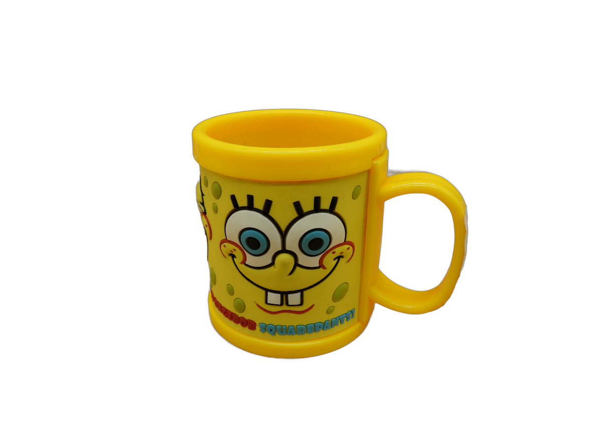 Sea World Spongebob Squarepants Yellow Plastic Mug