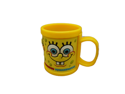 Sea World Spongebob Squarepants Yellow Plastic Mug