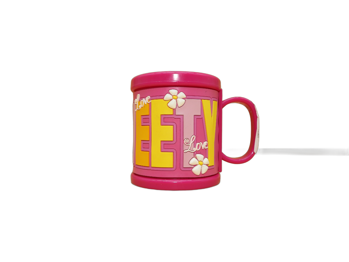 Tweety Bird Pink Plastic Mug Cup Warner Bros Warner Bros. Entertainment Inc.