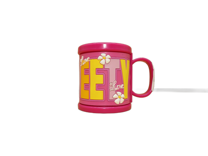 Tweety Bird Pink Plastic Mug Cup Warner Bros Warner Bros. Entertainment Inc.