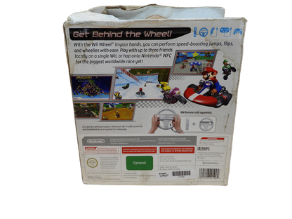 Mario Kart Wii With Wii Wheel Nintendo Game BOX ONLY NO GAME 
