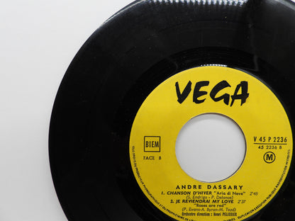 Andre Dassary Le Jour Le Plus Long 45 Rpm Vinyl Record Vega