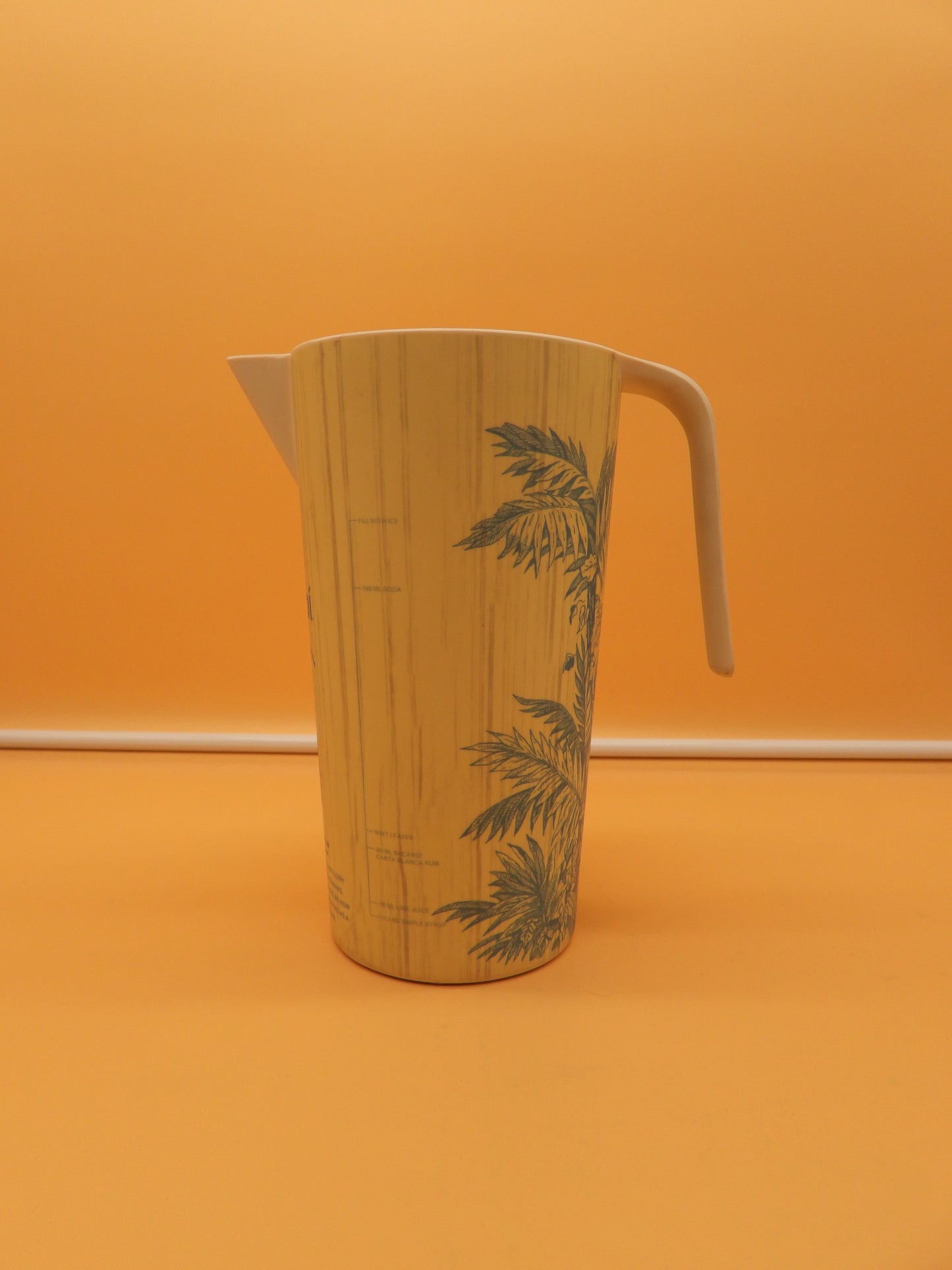 Bacardi El Coco Plastic Pitcher
