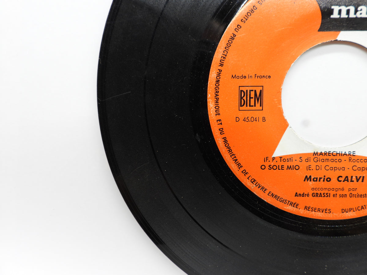 Chansons Napolitaines 45 Rpm Vinyl By Mario Calvi Match Records