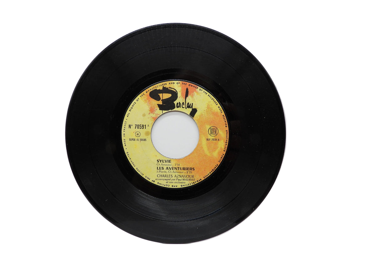 Charles Aznavour 45 Rpm Vinyl Record Barclay 70591
