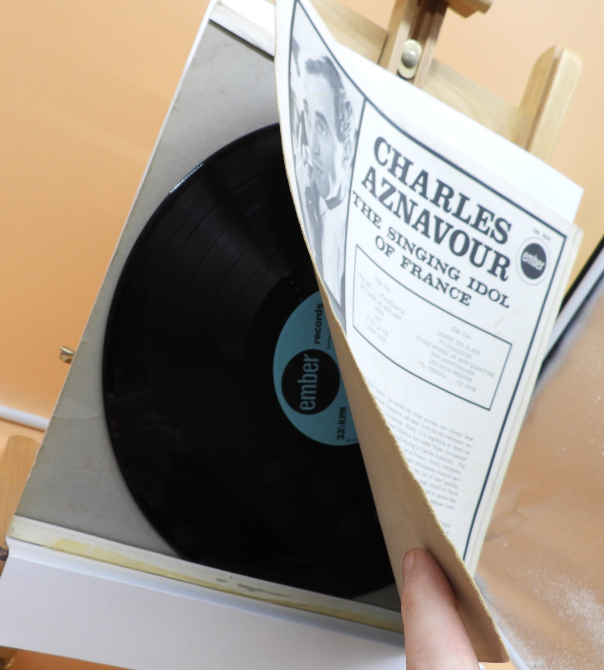 Charles Aznavour the Singing Idol of France Vinyl Lp Ember Records