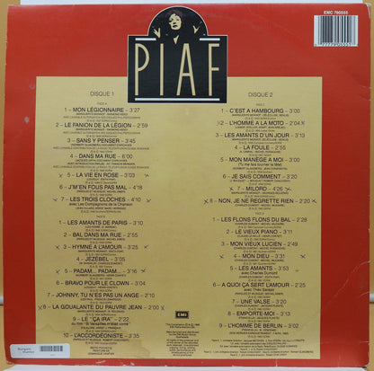 Edith Piaf 25th Anniversary Double Album Vinyl Emi