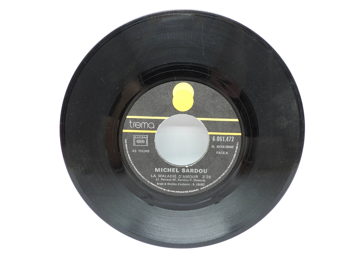 Michel Sardou 45 Rpm Vinyl Record Trema 6.061