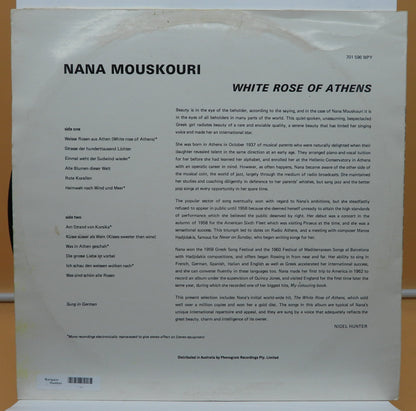 Nana Mouskouri White Rose of Athens Vinyl Record Fontana