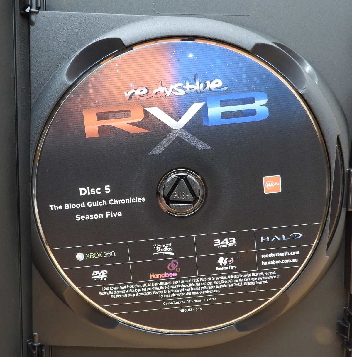 Red Vs Blue Season 5 & 6 Xbox 360 Dvds Rooster Teeth Game