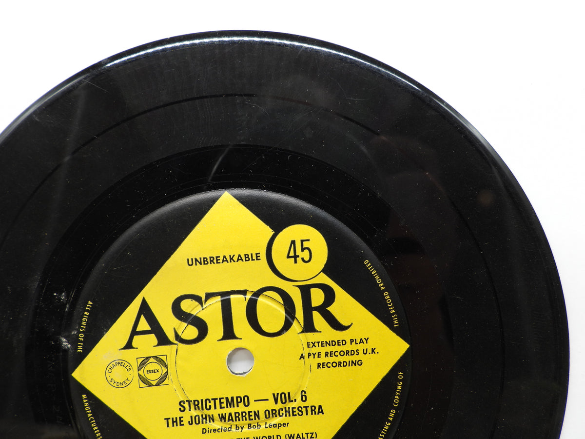 Strictempo Vol. 5 John Warren Orchestra Vinyl Record Astor
