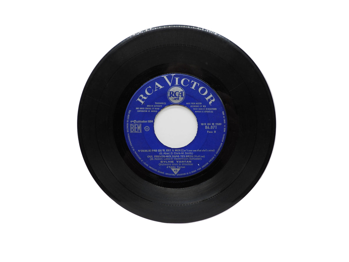 Sylvie Vartan L'homme En Noir Vinyl Record 45 Rpm Rca Victor
