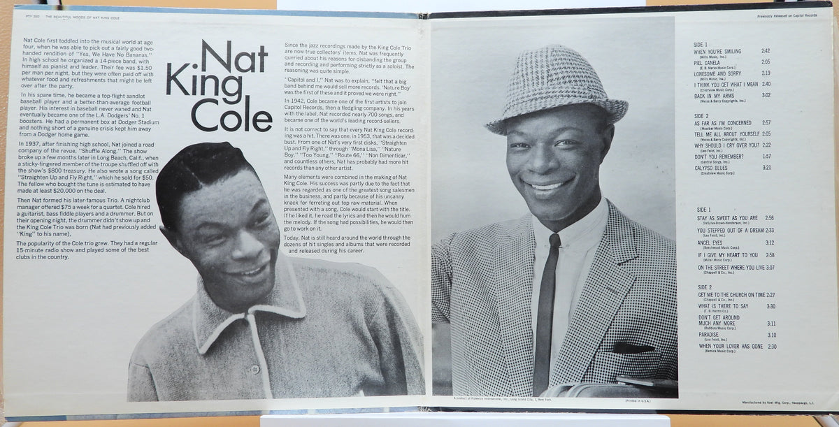 The Beautiful Moods of Nat King Cole Vinyl Lp Pickwick Ptp 2002
