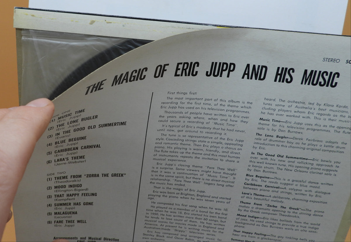 The Magic of Eric Jupp Vinyl Lp Columbia Scxo 7832