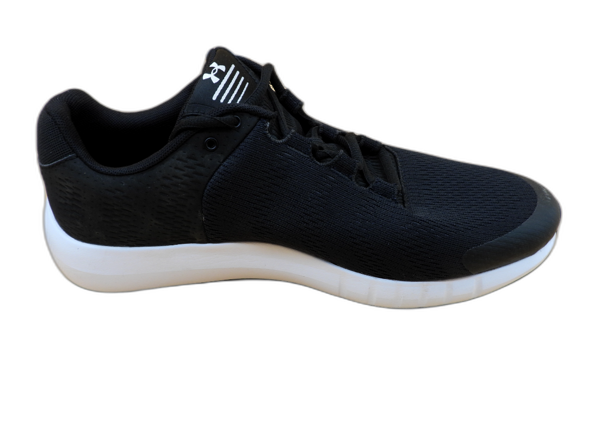 Under Armour Men's Black White Running Shoes