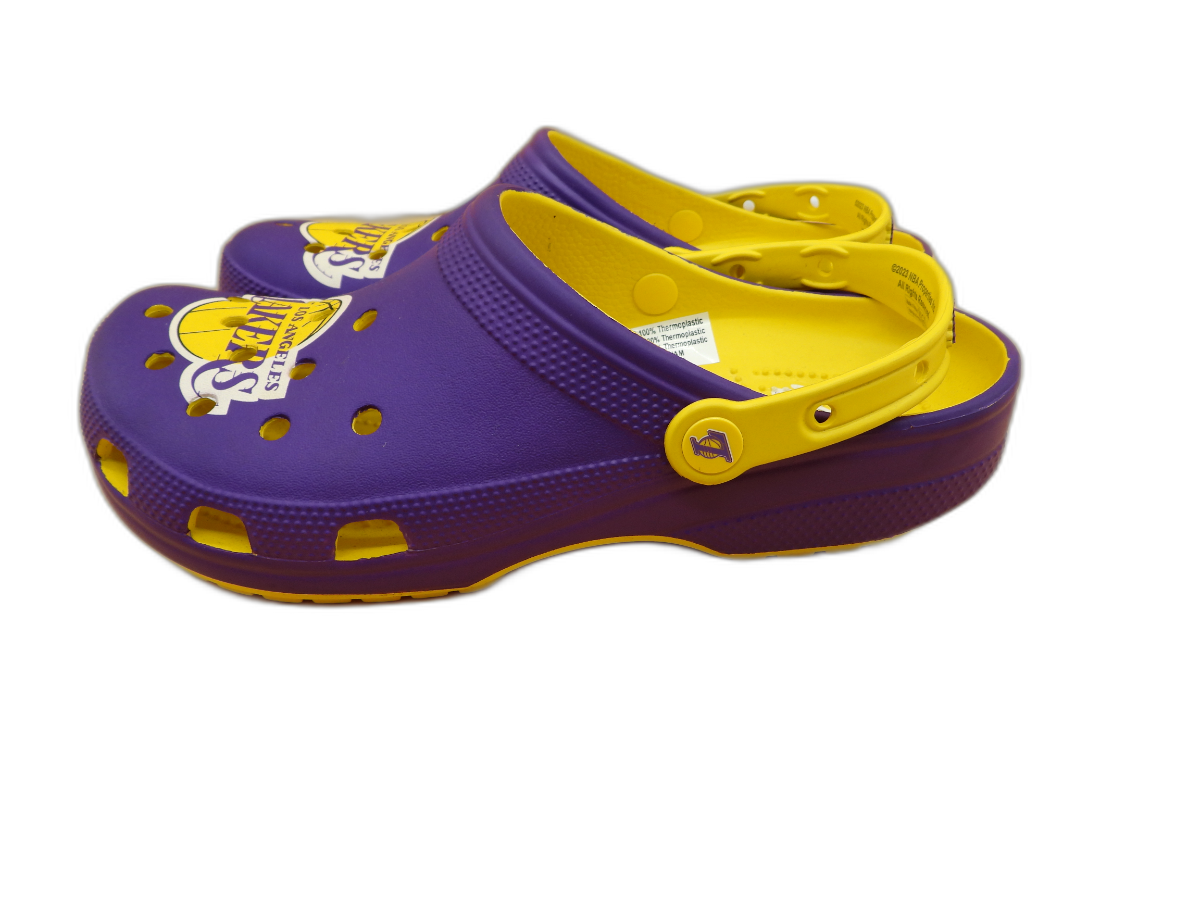 Los Angeles Lakers Crocs Clogs Purple Yellow