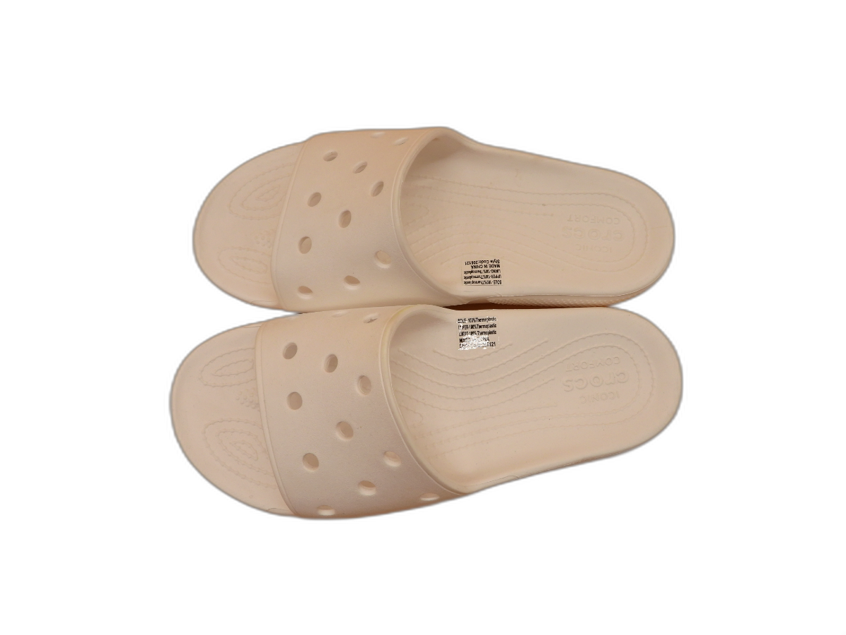 Crocs White Two Strap Slide Sandals Men 12