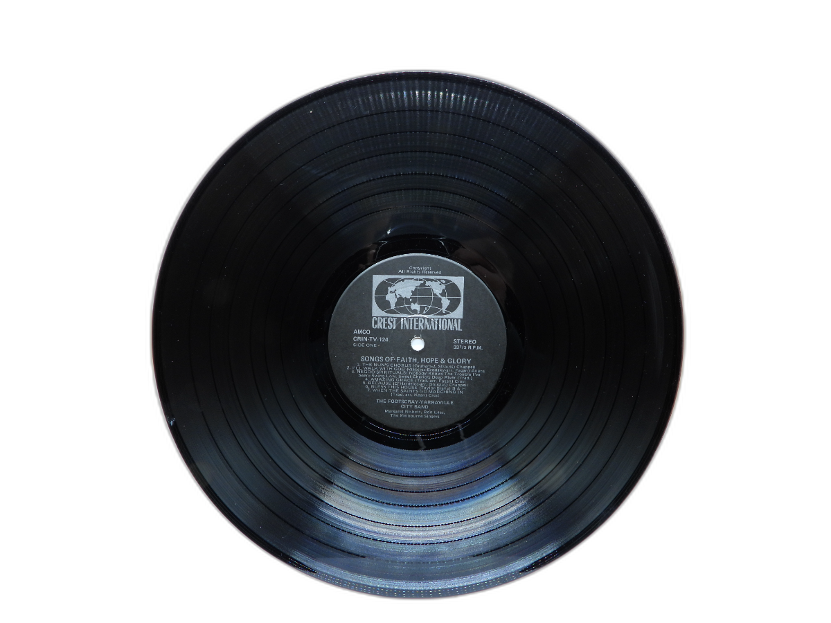 Songs of Faith Hope Glory Vinyl Record Crin Tv 124 Crest International