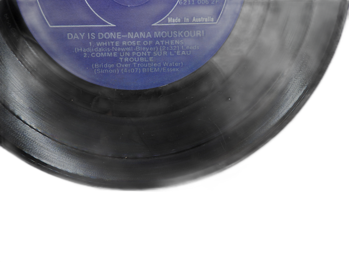 Day Is Done 45 Rpm Vinyl By Nana Mouskouri Fontana
