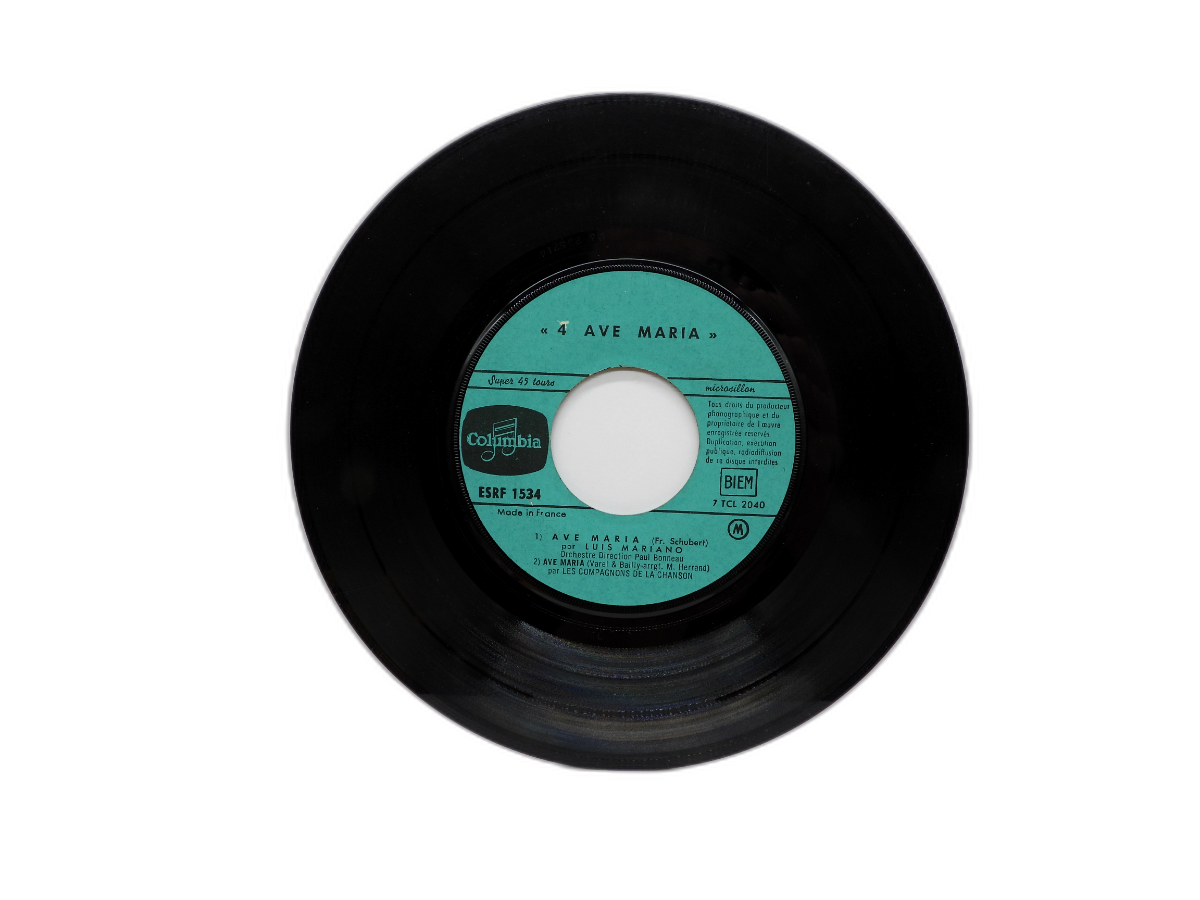 4 Ave Maria Columbia 45 Rpm Vinyl Record Esrf 1534