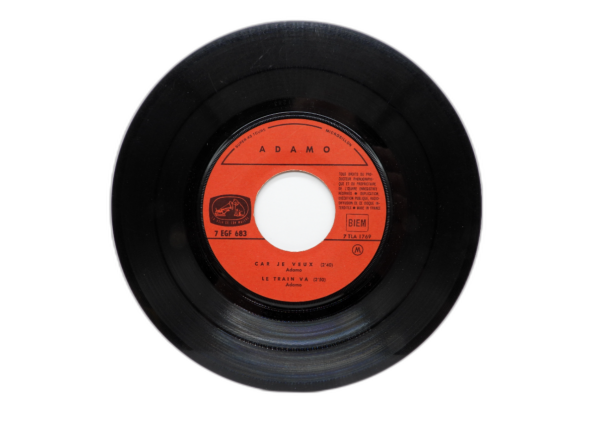 Adamo 45 Rpm Vinyl Record Pathé Marconi 7 Egf 683