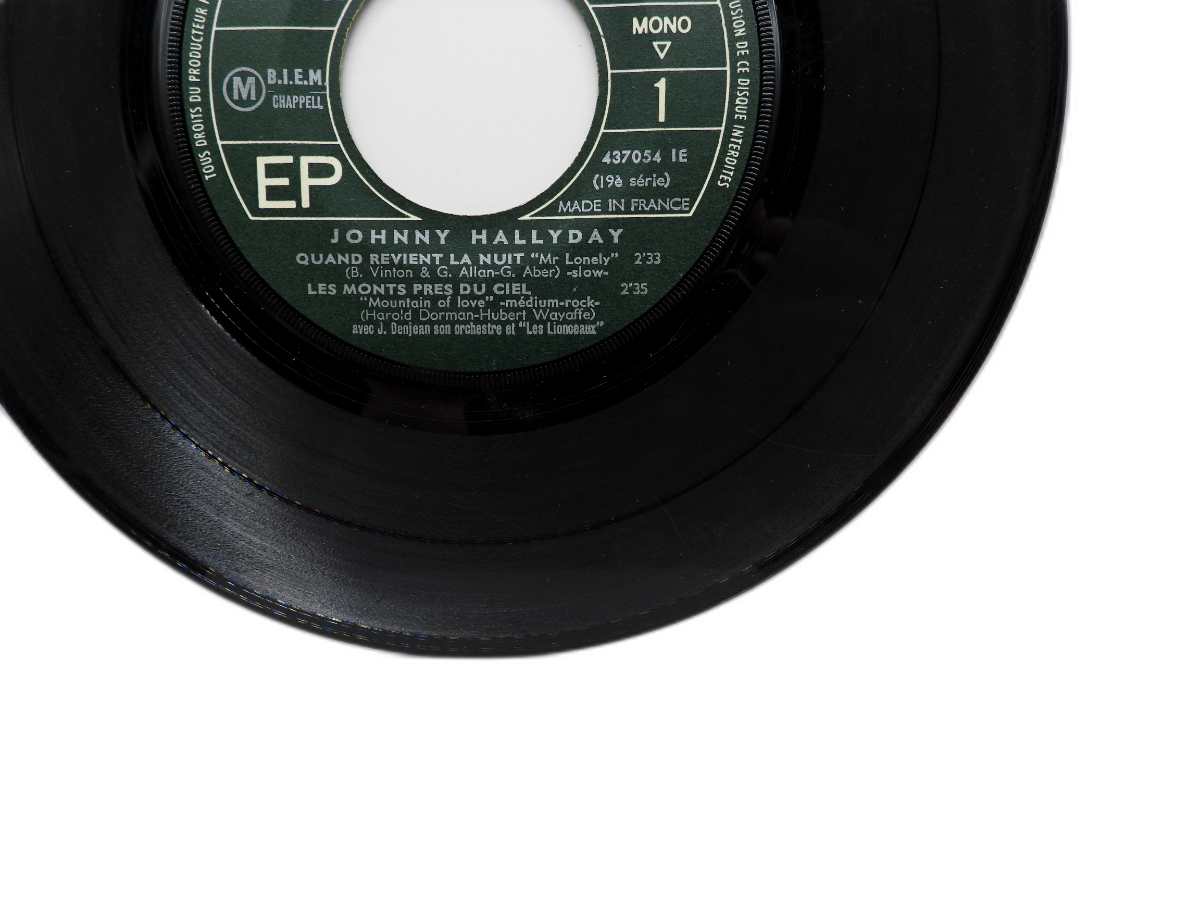 Johnny Hallyday Quand Revient La Nuit 45 Rpm Vinyl Record Philips