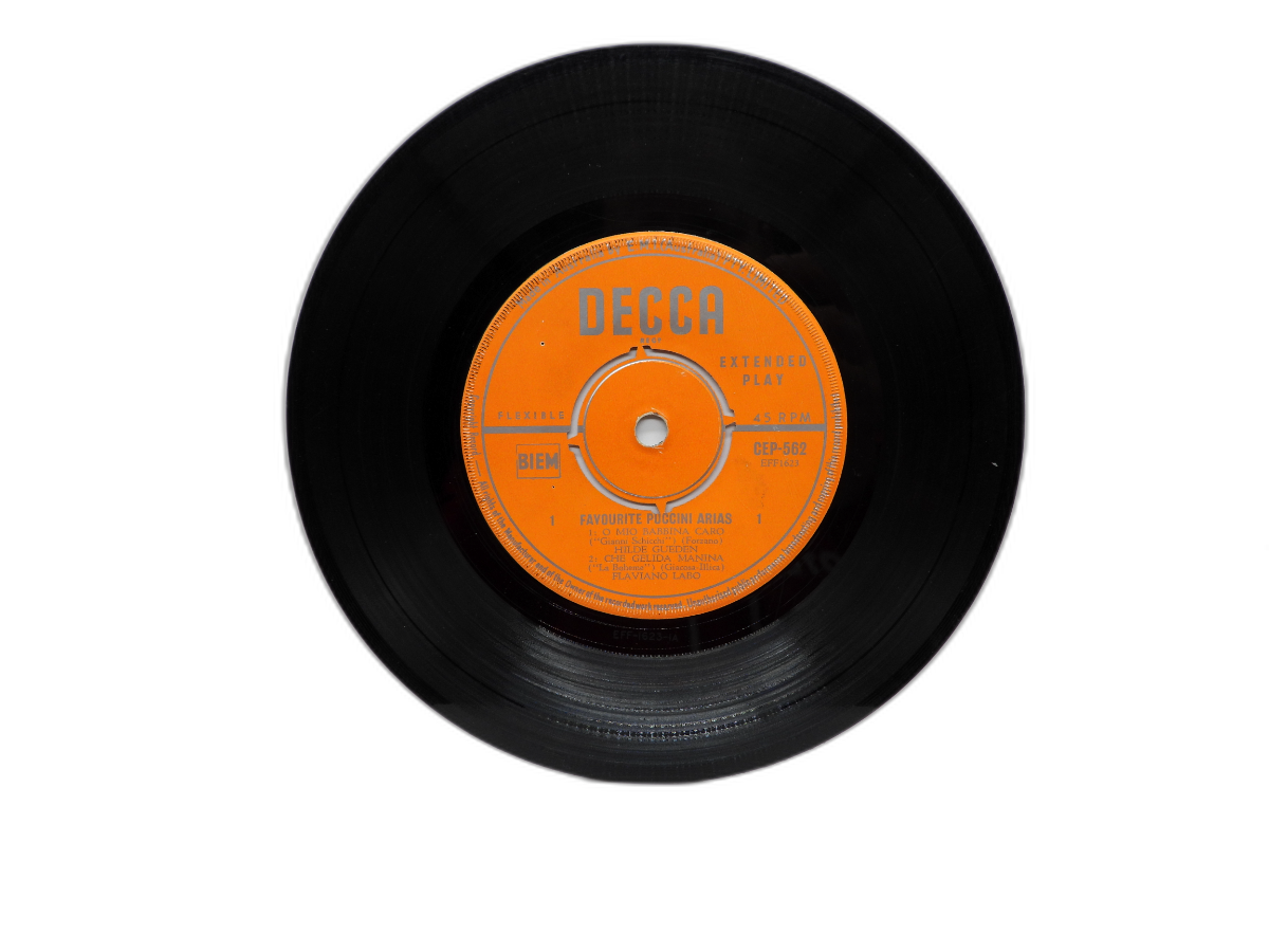 Decca Favourite Puccini Arias 45 Rpm Vinyl Record