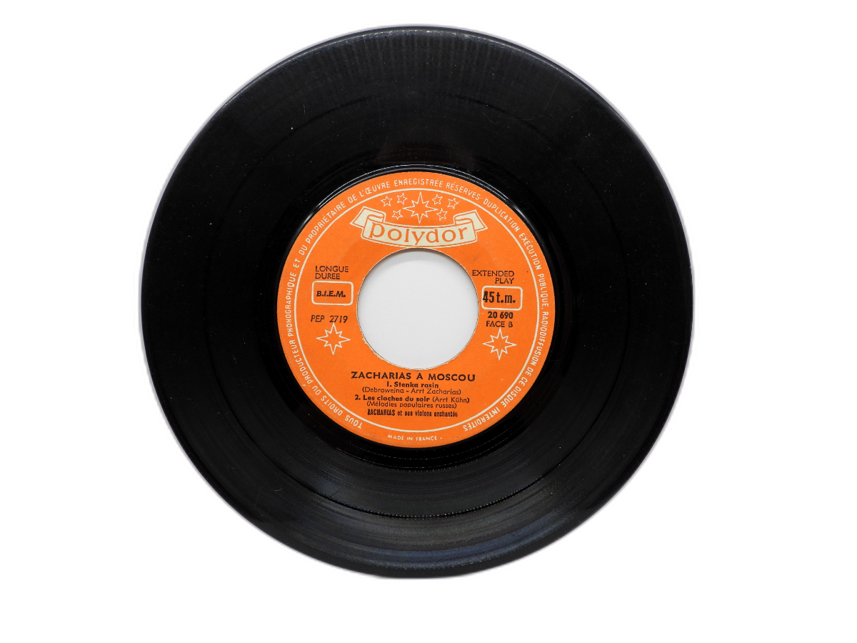 Zacharias a Moscou Polydor 45 Rpm Vinyl Record