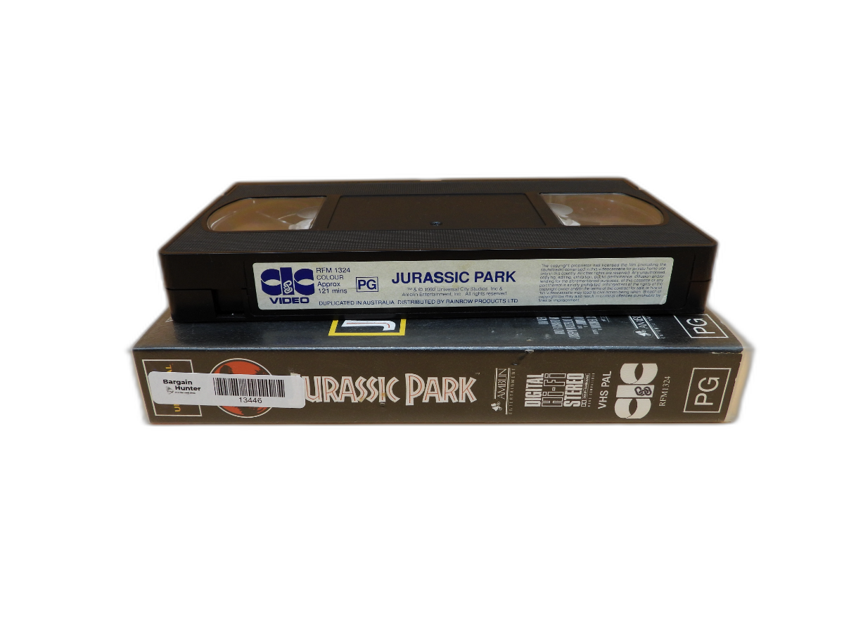 Jurassic Park Vhs Tape Pal Pg Rainbow Products Ltd
