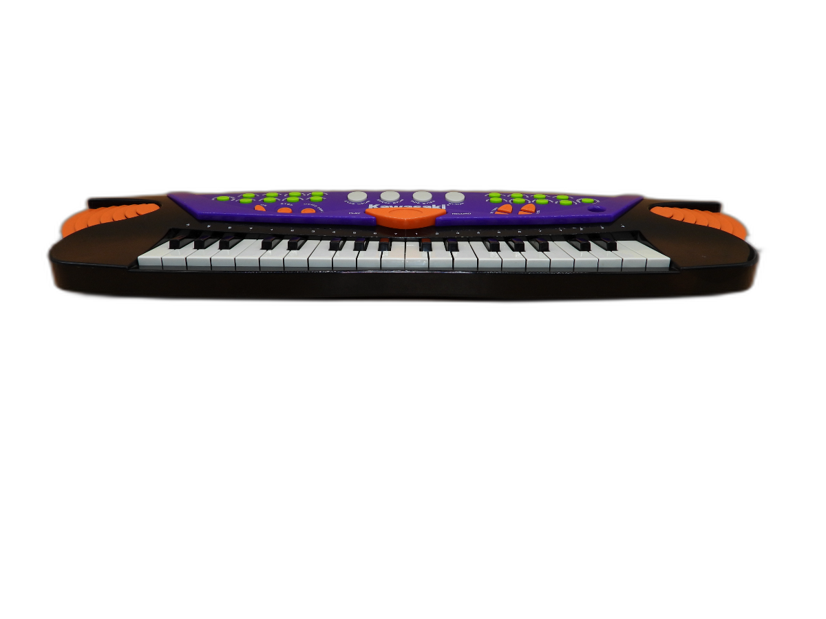 Kawasaki Kids Keyboard Piano 37 Keys Purple Orange