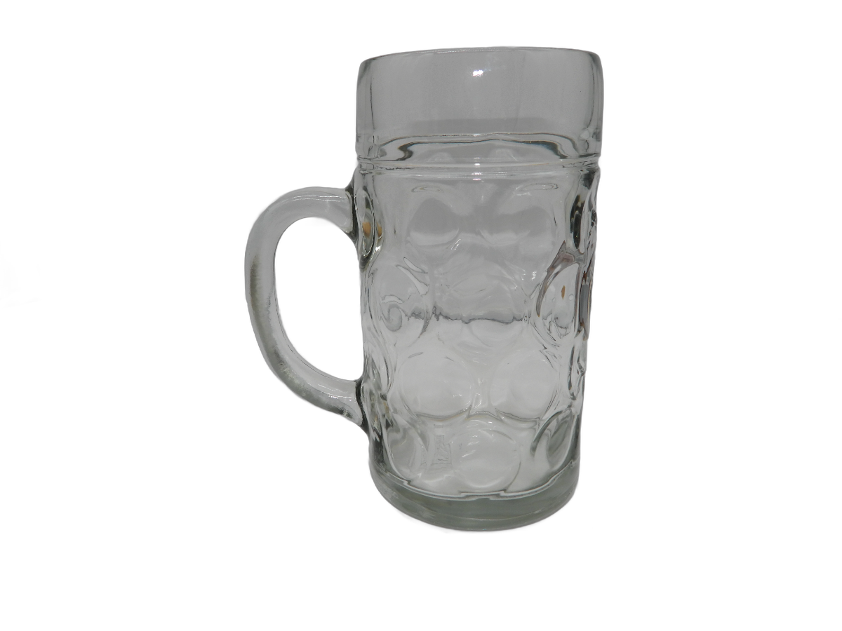Paulaner München 1l Glass Beer Mug Stein