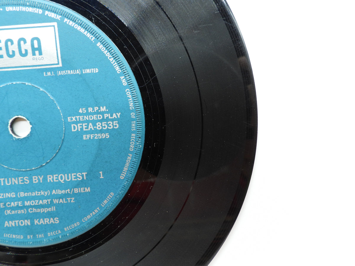 Anton Karas Great Tunes By Request 45 Rpm Vinyl Decca