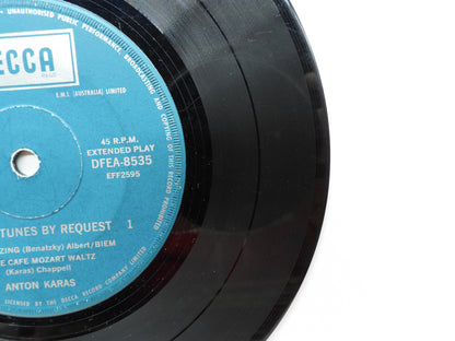 Anton Karas Great Tunes By Request 45 Rpm Vinyl Decca