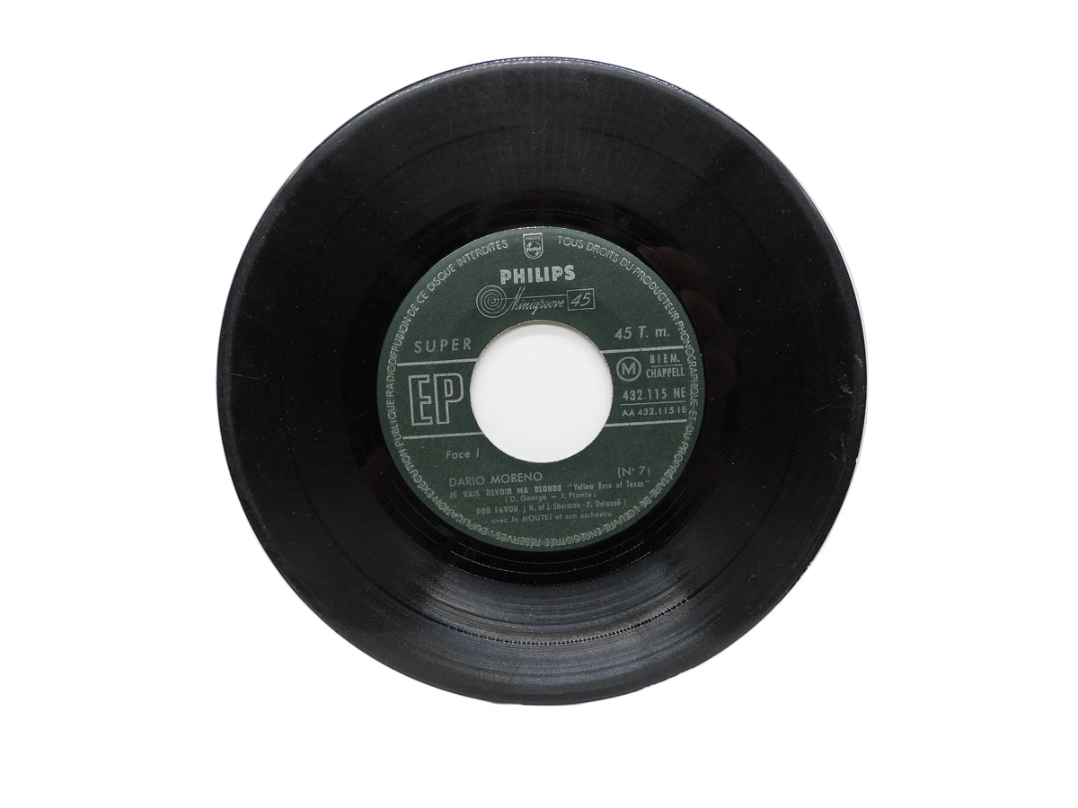 Dario Moreno Ep Record Vinyl 45 Rpm Philips 432.099 Ne
