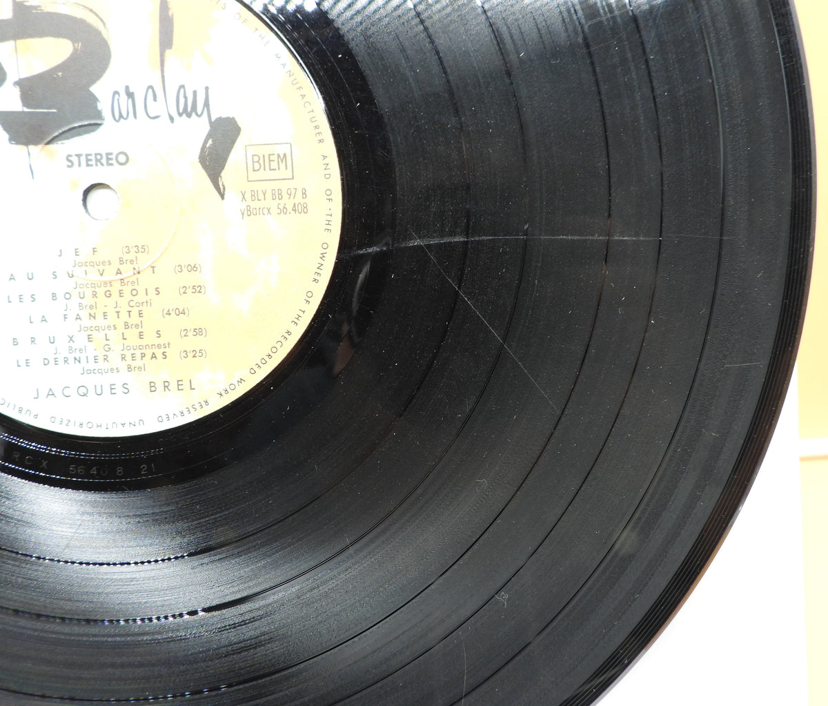 Jacques Brel Chante En Stereo Vinyl Lp Barclay Bb 97