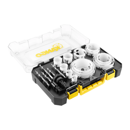 Kango 19 Piece Bi Metal Hole Saw Set 22 102mm With Arbors