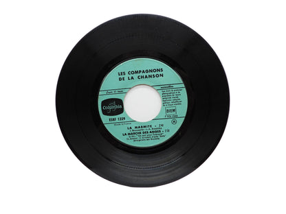 Les Compagnons De La Chanson 45 Rpm Vinyl Record Columbia Esrf 1329