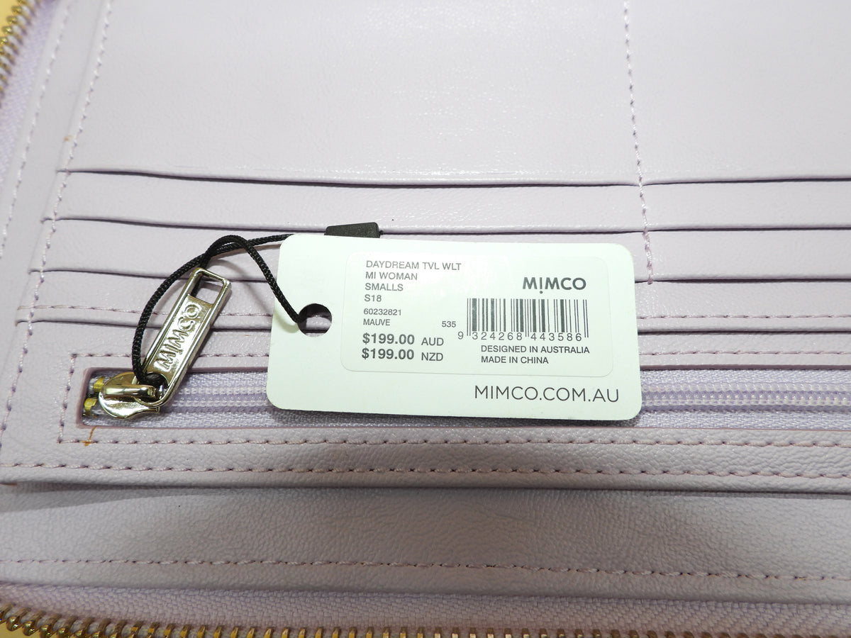 Mimco Daydream Travel Wallet Mauve