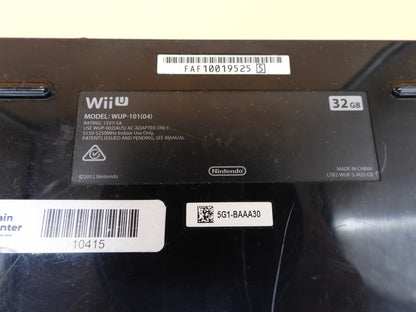 Nintendo Wii U Console 32gb Black Wup 101 With Accessories Game