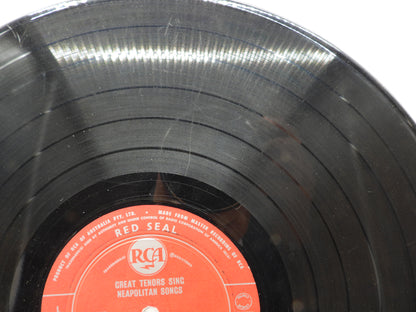 Rca Red Seal Great Tenors Sing Neapolitan Songs Vinyl Record L16349