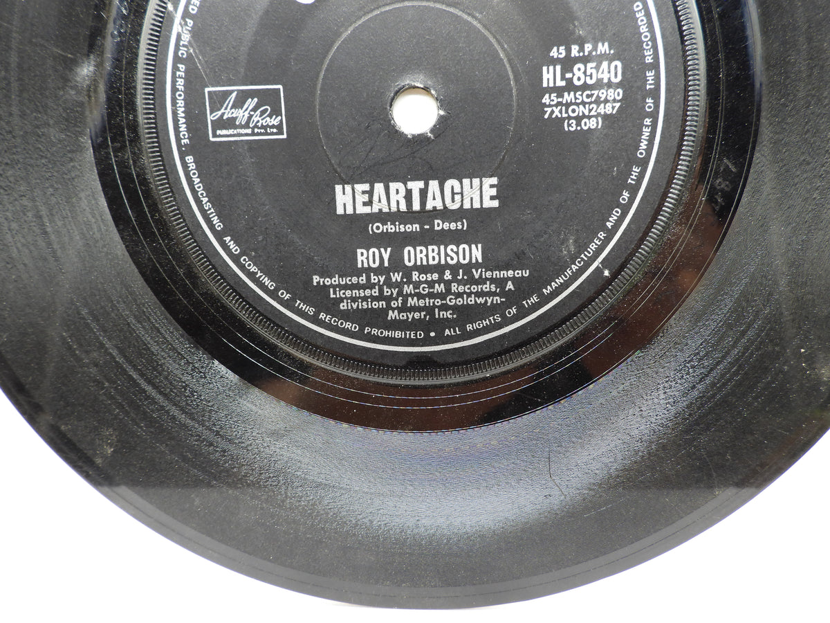 Roy Orbison Heartache / Sugar Man 7 Inch Vinyl Single Hl 8540 London