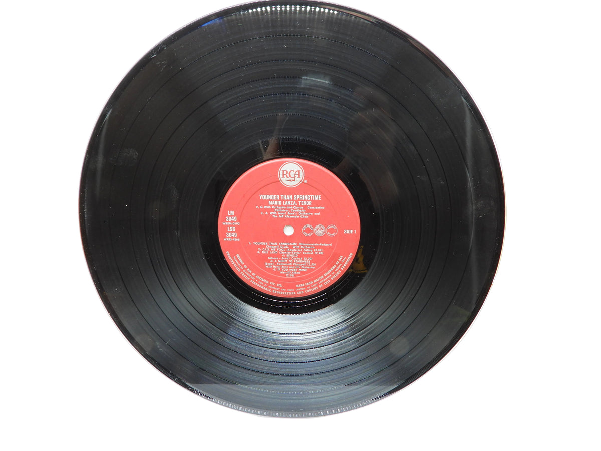 Younger Than Springtime Mario Lanza Vinyl Lp Rca Lm 3049
