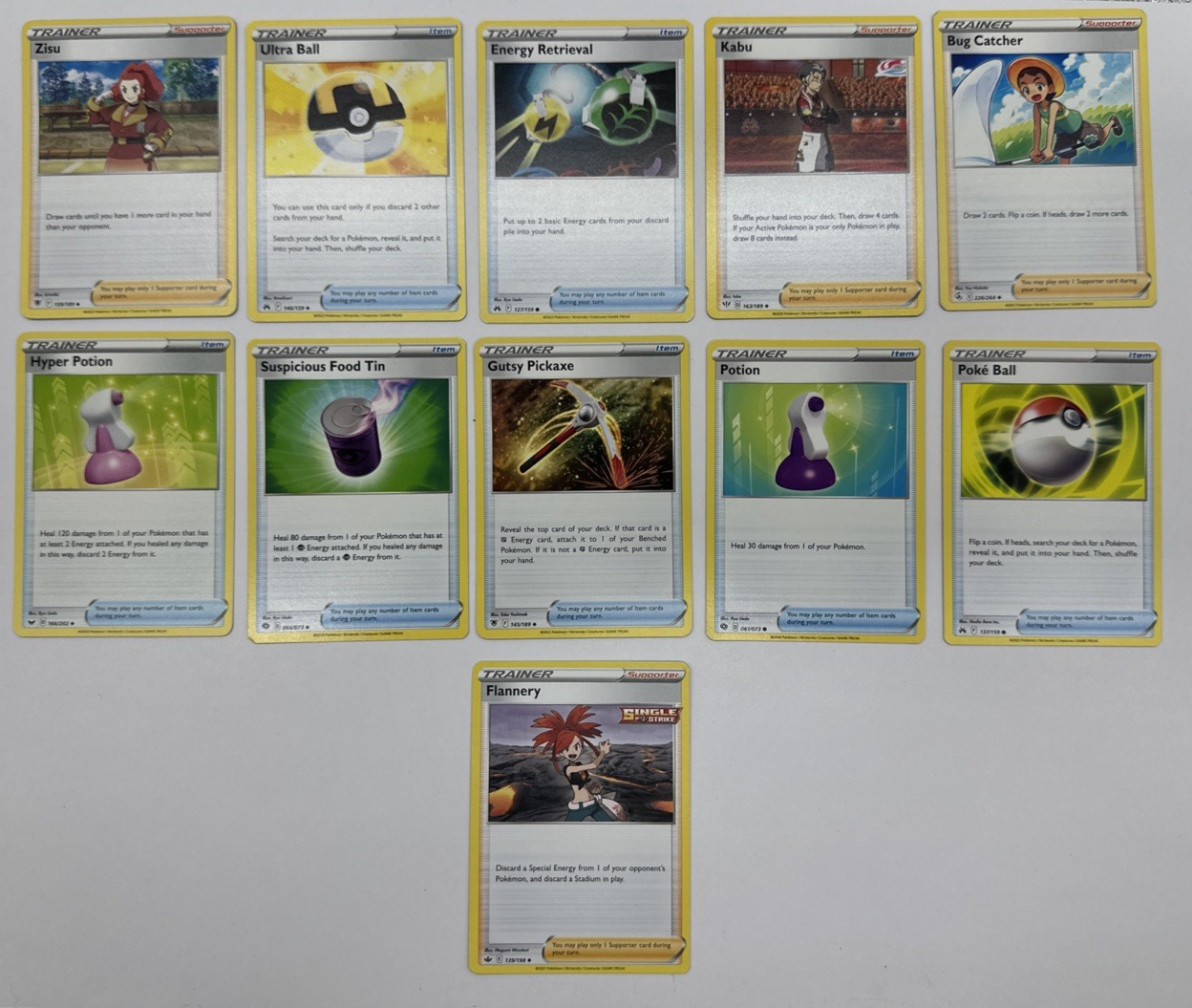 11 X Pokemon Training Trading Cards Collection Random Years & Series GC 8778-46