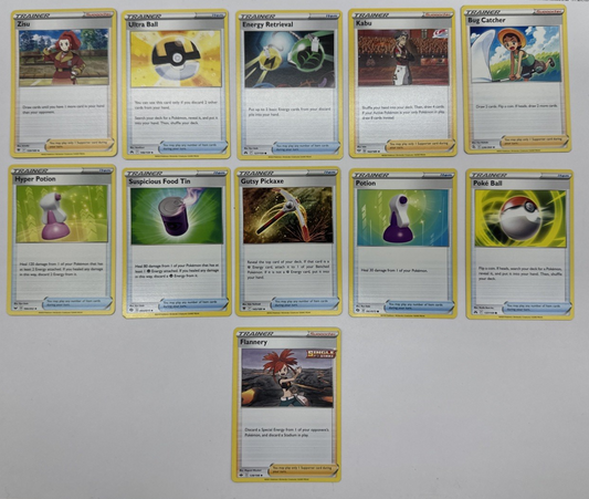 11 X Pokemon Training Trading Cards Collection Random Years & Series GC 8778-46