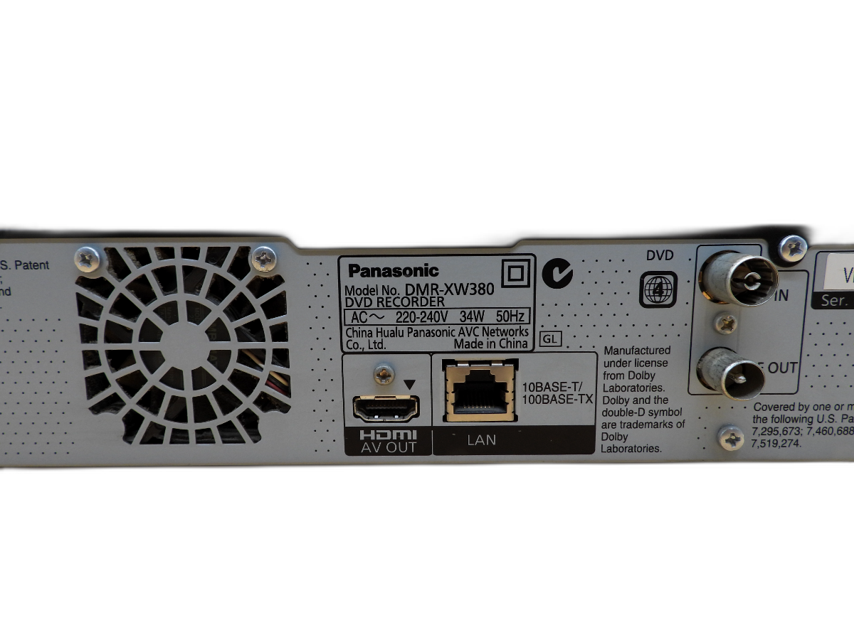Panasonic Dmr Xw380 Dvd Recorder Hdd Twin Tuner Hdmi