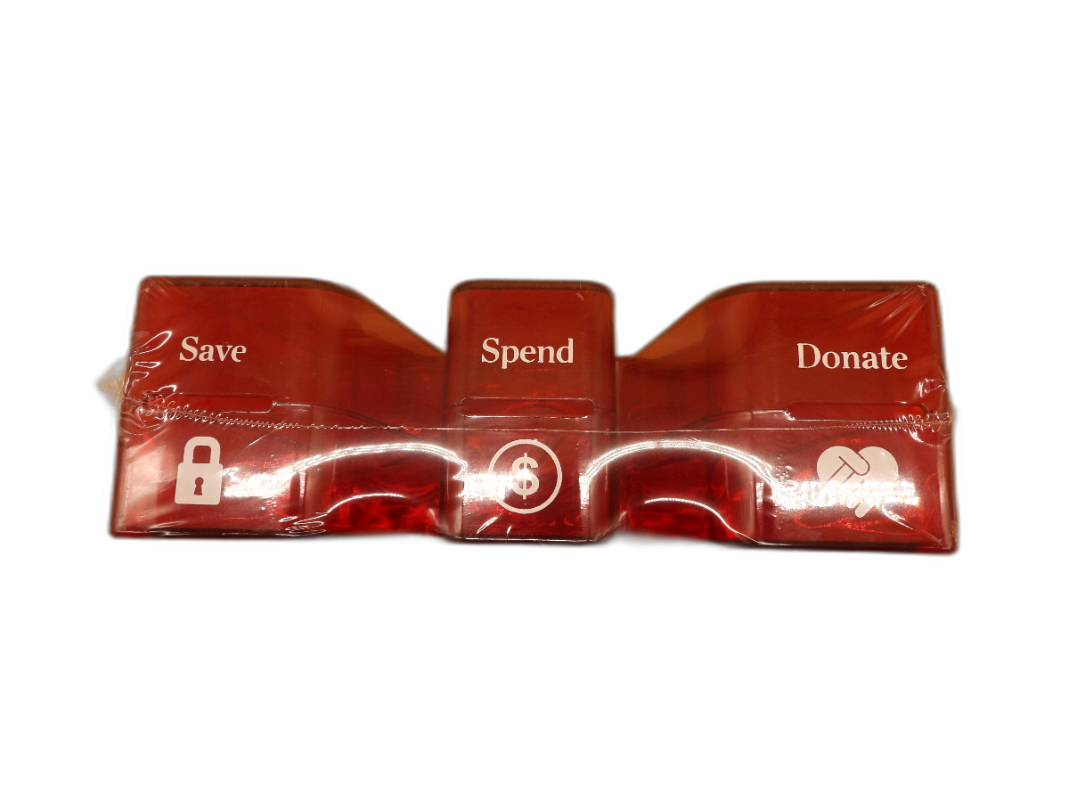 Westpac Save Spend Donate Plastic Money Box