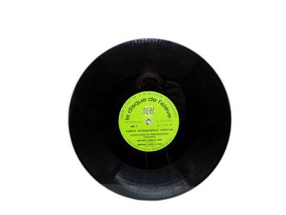 Le Disque De L'élève Educational Vinyl Record Institut Pédagogique National