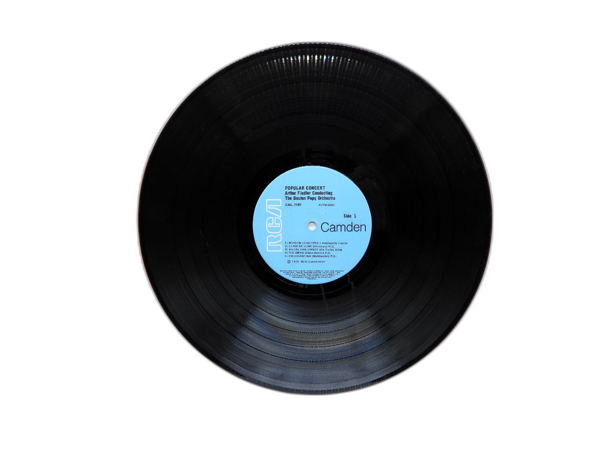 Arthur Fiedler Boston Pops Orchestra Popular Concert Vinyl Record Cal 7161 Rca C