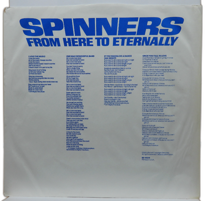 Spinners From Here to Eternally Vinyl Lp Atlantic Sd 19219