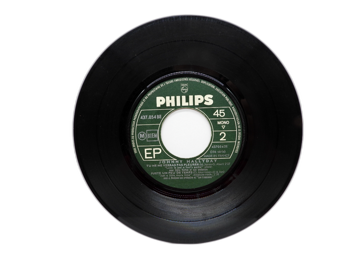Johnny Hallyday Quand Revient La Nuit 45 Rpm Vinyl Record Philips